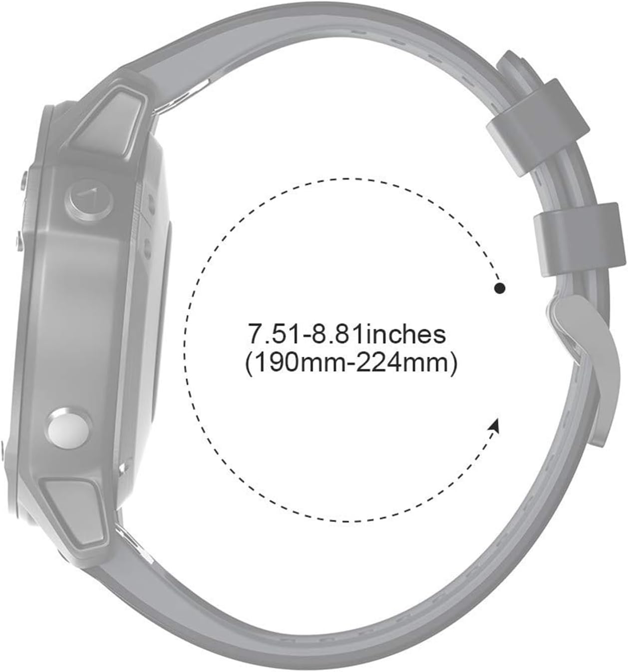 Compatible with Fenix 6X Watchbands Silicone Sport Watch Strap for Fenix 5X/5X Plus/Fenix 6X Pro/Fenix 7X/Fenix 3/Fenix 3 HR/Tactix/Descent MK1/D2 Delta PX/D2 Charlie Smartwatch(Black-Yellow)