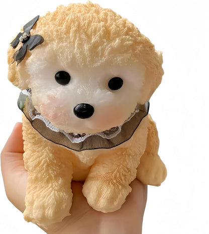 Big Taba Squishy Dog, Extra-Large Size Squishy Dog Stress Relief Toy for Adult/Kids, Cute & Soft Teddy Dog Design, Perfect Squeeze Toys Gift for Relaxation and Fun, Easter Basket fillers (Yellow-C)
