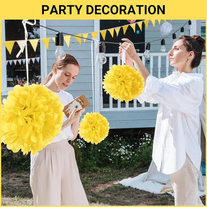 Yellow Tissue Paper, 500 Sheets 14 x 20 Inch Gift Tissues Paper for Gifts Bags Stuffing, Packaging Papers for Bouquet Wrapping, DIY Crafts, Birthday Wedding Party Decor