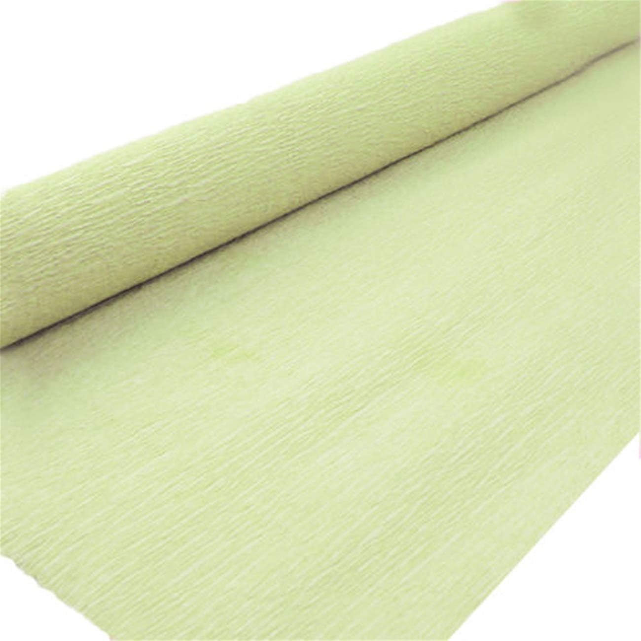 Premium Italian Crepe Paper Roll Heavy-Weight 180 gram-24 Colors for Choose (Lemon Yellow)
