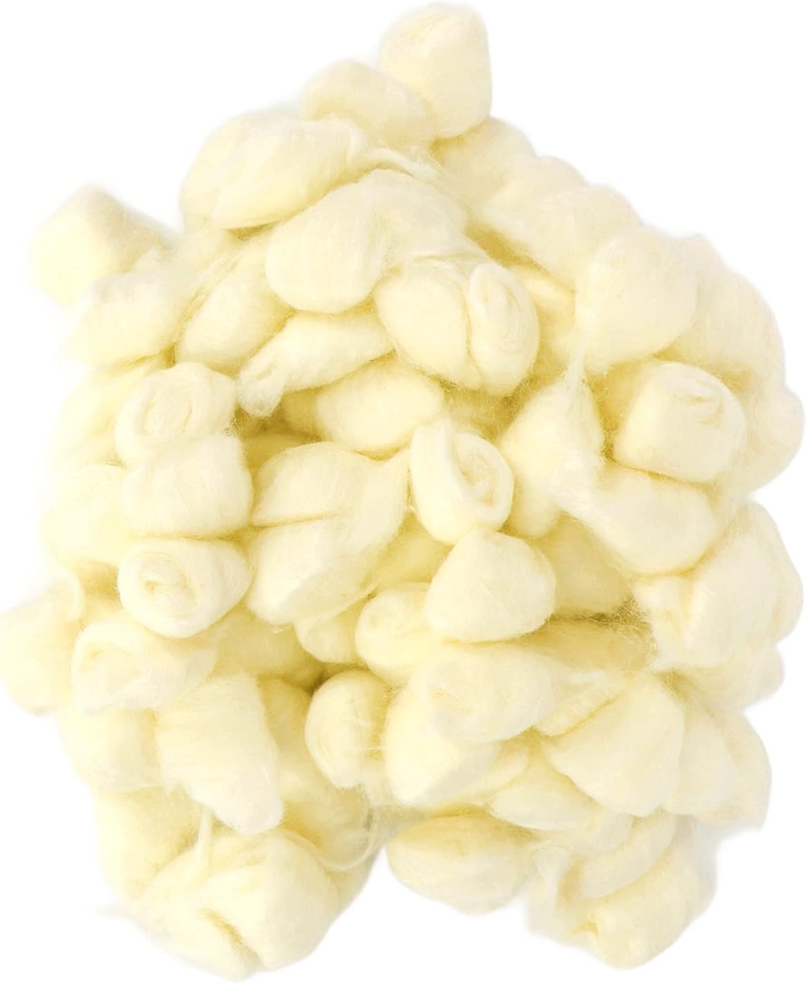 Hamster Cotton Ball Winter Warm Soft Small Animal Bedding Cotton Ball for Hamster Syrian Hamster Chinchilla Rainbow (Yellow)