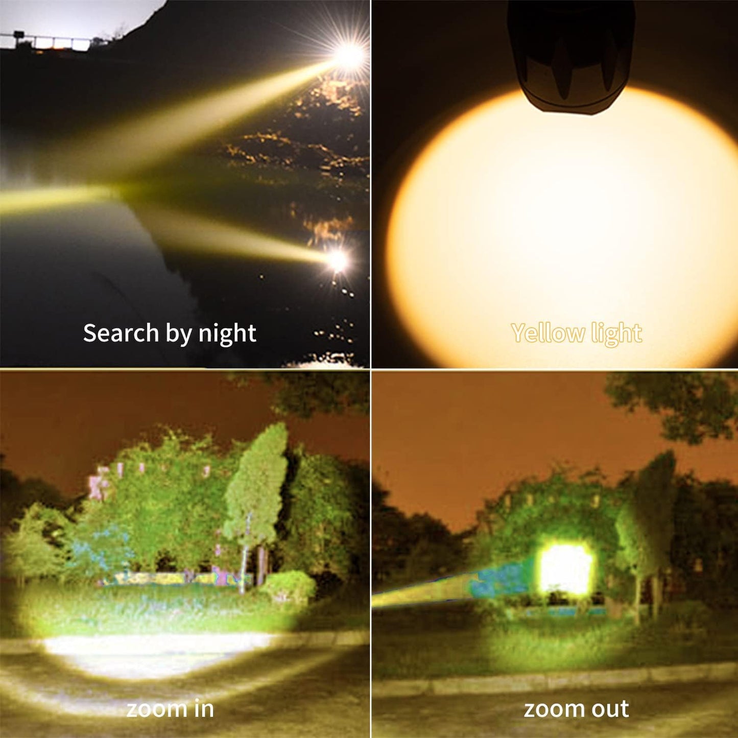 LED Rechargeable Amber Flashlight ，Photography Fill Light，1800K Warm Light for Eye Care, Sleep Aid，3 in 1 White Light and Yellow Light and Amber lamp.