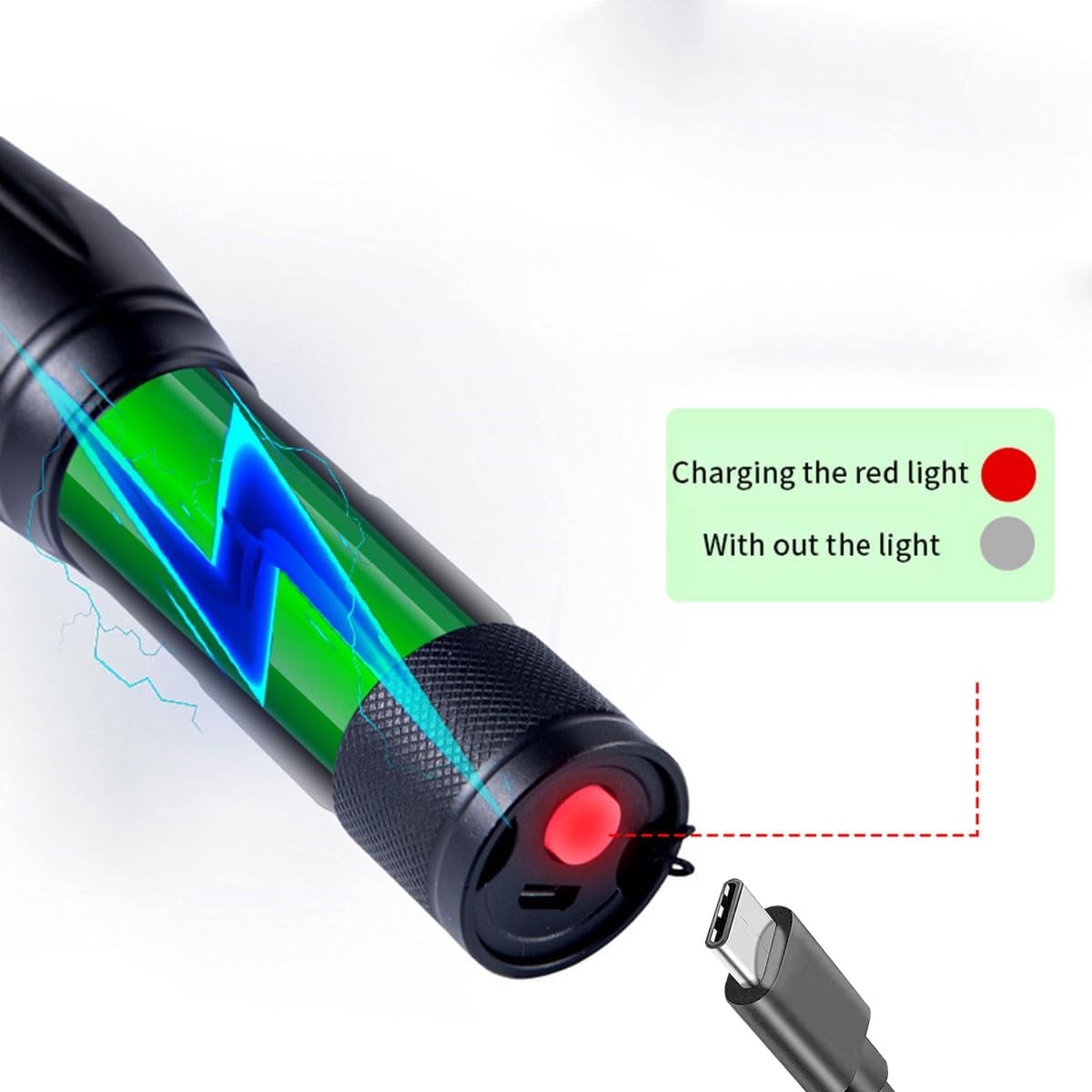 LED Rechargeable Amber Flashlight ，Photography Fill Light，1800K Warm Light for Eye Care, Sleep Aid，3 in 1 White Light and Yellow Light and Amber lamp.