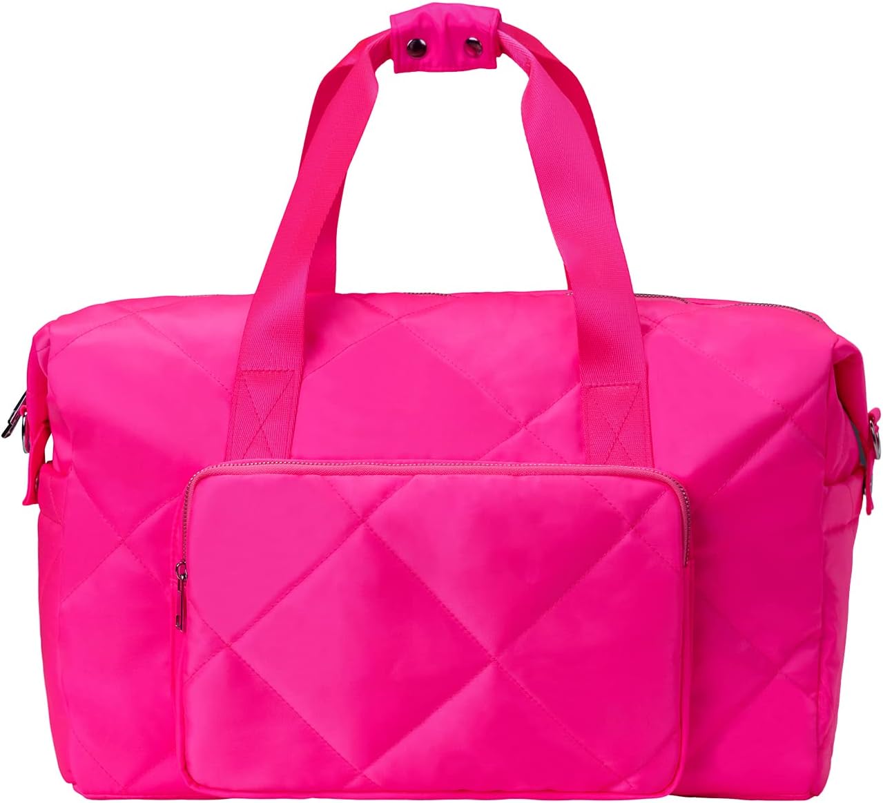 Sports Tote Gym Bag for Women, Travel Duffel Bag, Shoulder Weekender Overnight Bag for Women Girls Travel, Gym, Yoga (Fluorescent Green)