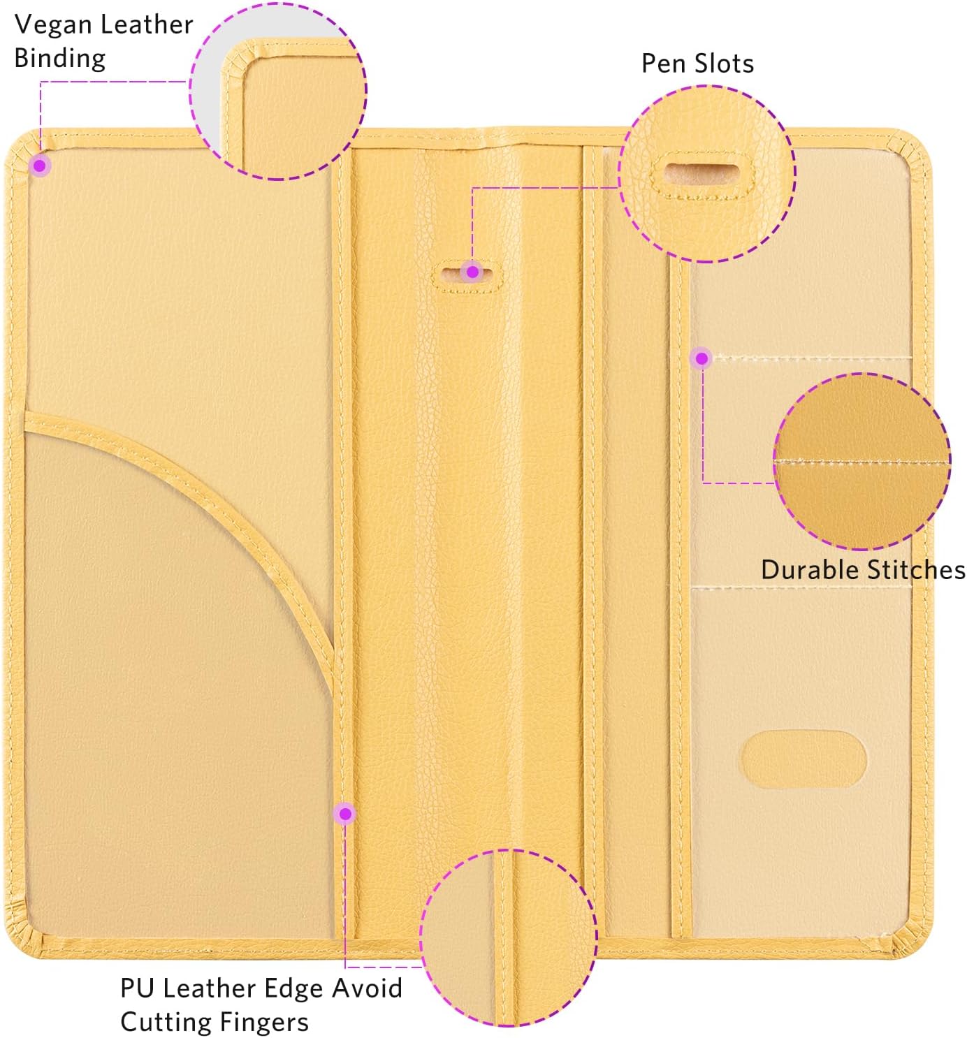 CoBak Car Registration and Insurance Holder | Vehicle Glove Box Organizer, Auto Truck Compartment Document Case with Magnetic Closure for Insurance & Driver License