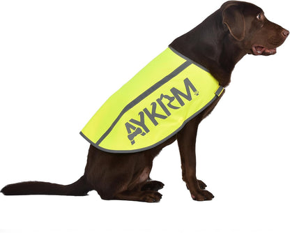 Yellow Reflective Dog Vest for 3XLarge Breeds, High Visibility Dog Safety Vest Harness with Removable Bell Keep Safe from Hunting, Training & Cars Accidents