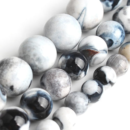 60pcs Round Loose Yellow Fire Agate Beads for Bracelet Beads，6mm Gemstone Bead Round Loose Stone Beads for Jewelry Making DIY Bracelet Necklace Earrings - Colors A