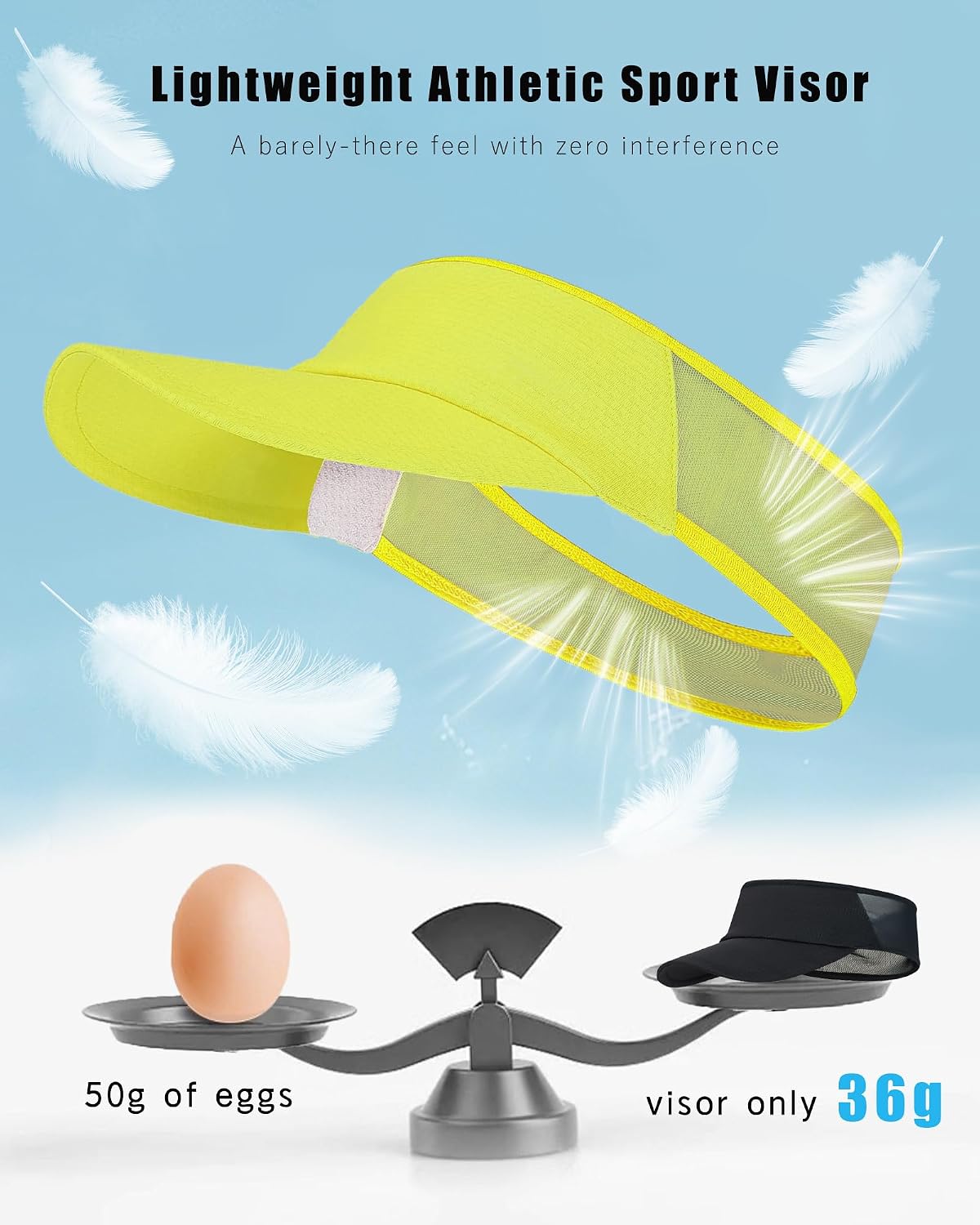 Sports Sun Visor for Women Men, Summer Cooling Stretchy Visors Hats | Ultra Lightweight ,Mesh Breathable ,Quick Drying Sun Hat , Womens UV Protection for Outdoor Golf Running Beach Tennis