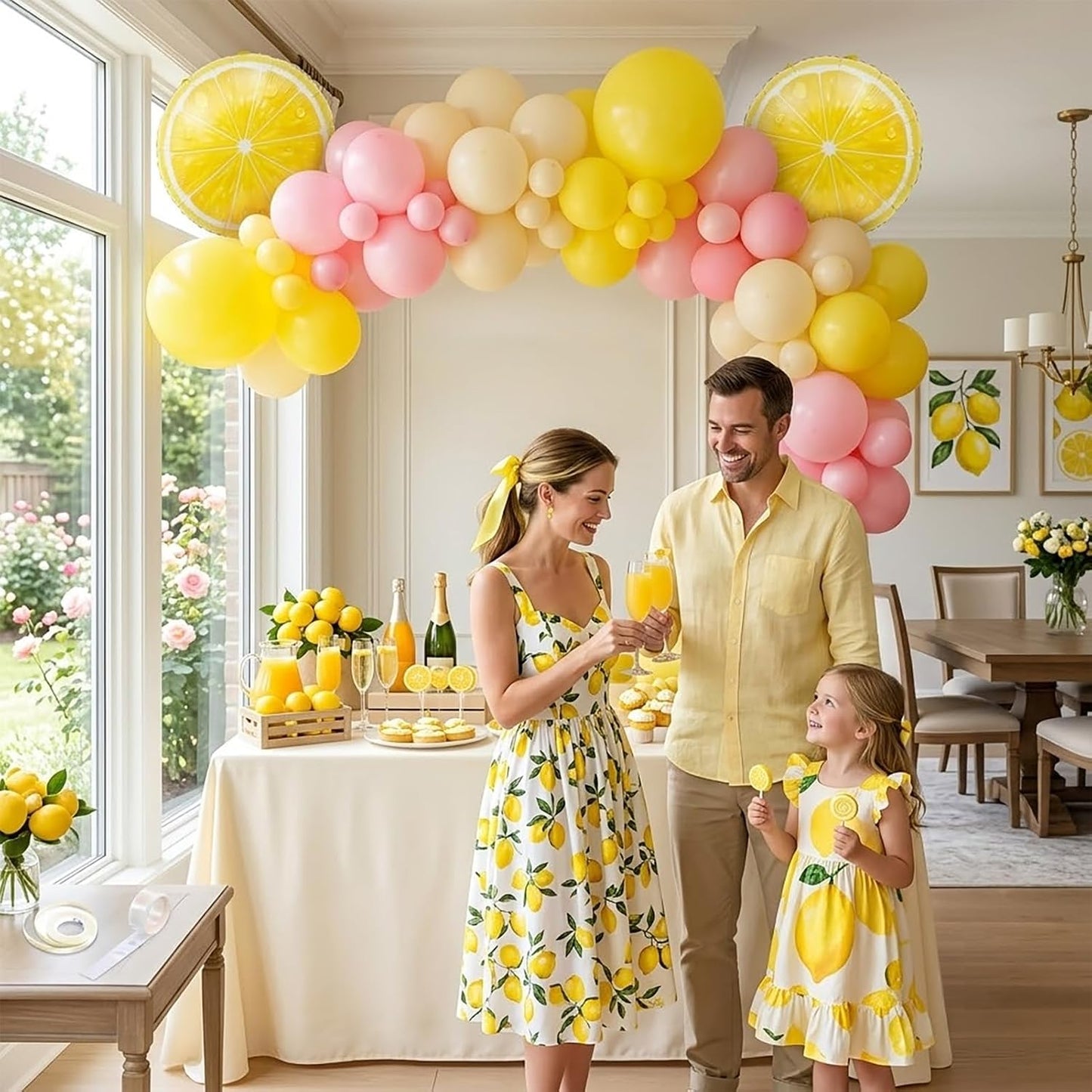 Pastel Yellow Balloon Garland Kit 127Pcs Lemon balloon arch For baby shower Lemonade party main squeeze bridal shower decorations
