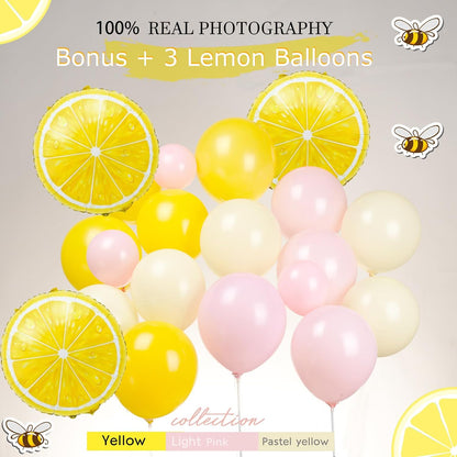 Pastel Yellow Balloon Garland Kit 127Pcs Lemon balloon arch For baby shower Lemonade party main squeeze bridal shower decorations
