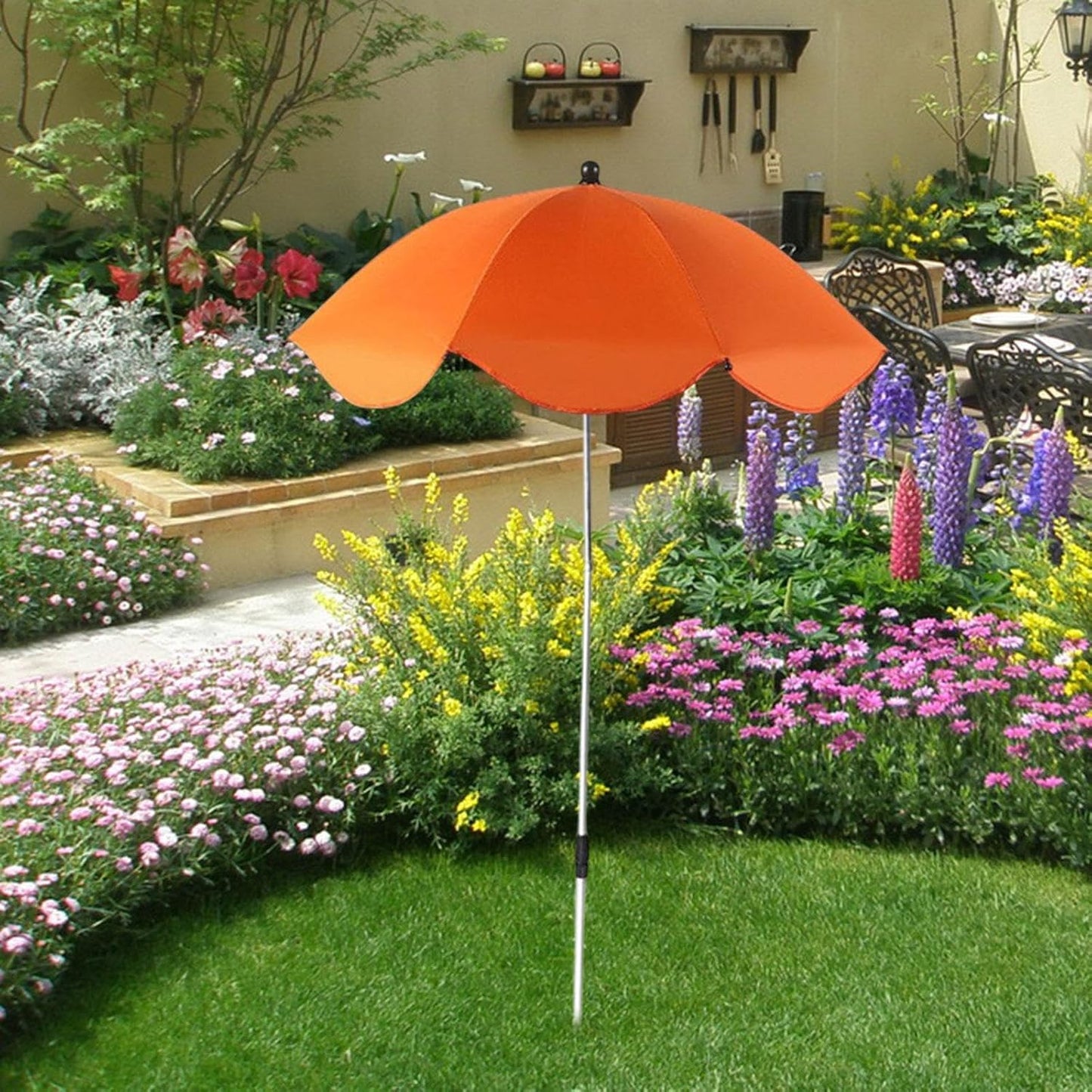 Outdoor Plant Umbrella Decor Canopy Multifunctional Sun Protection Plant Shade Cover Garden Umbrella for Garden Beds