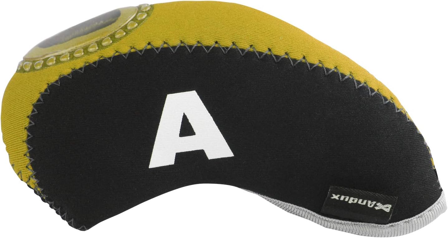 Number Print Golf Iron Club Head Covers 10pcs/Set | with Transparent Window | Right Hand | all the Same Size | Short Neck | Hook & Loop Closure