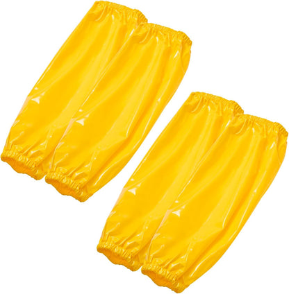 2 Pairs Arm Sleeves Covers, Soft Waterproof Oil-proof Sleeves Protector for Arm with Elastic on Cuffs