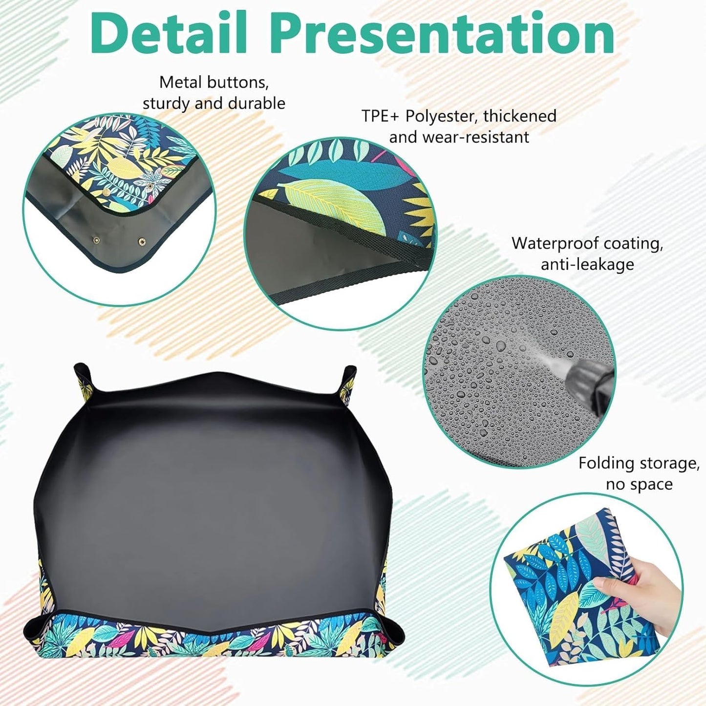 Yellow Cat Food Plate Travel Litter Box for Cats Kit for Car, Hotels, Outings, Temporary Stays