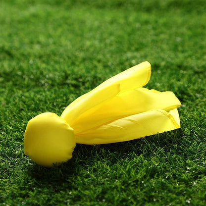 6 Pieces Football Referee Flag Tossing Flags Football Penalty Flag Footballs Challenge Flags for Party Accessory(Yellow, Red)