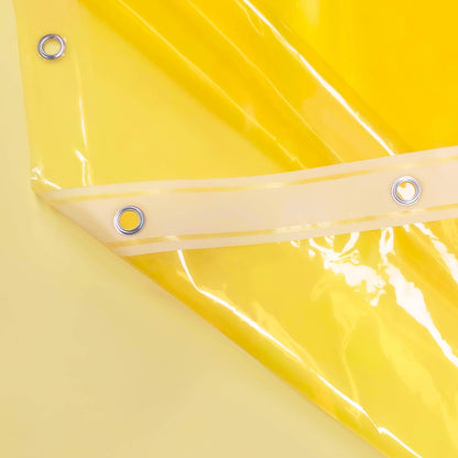 Clear Yellow Shower Curtain Liner - Premium PEVA Shower Liner with 3 Magnets & Metal Grommets, Waterproof Lightweight Standard Size Curtains for Bathroom - Translucent Yellow