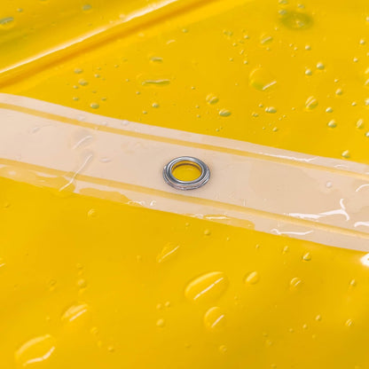 Clear Yellow Shower Curtain Liner - Premium PEVA Shower Liner with 3 Magnets & Metal Grommets, Waterproof Lightweight Standard Size Curtains for Bathroom - Translucent Yellow