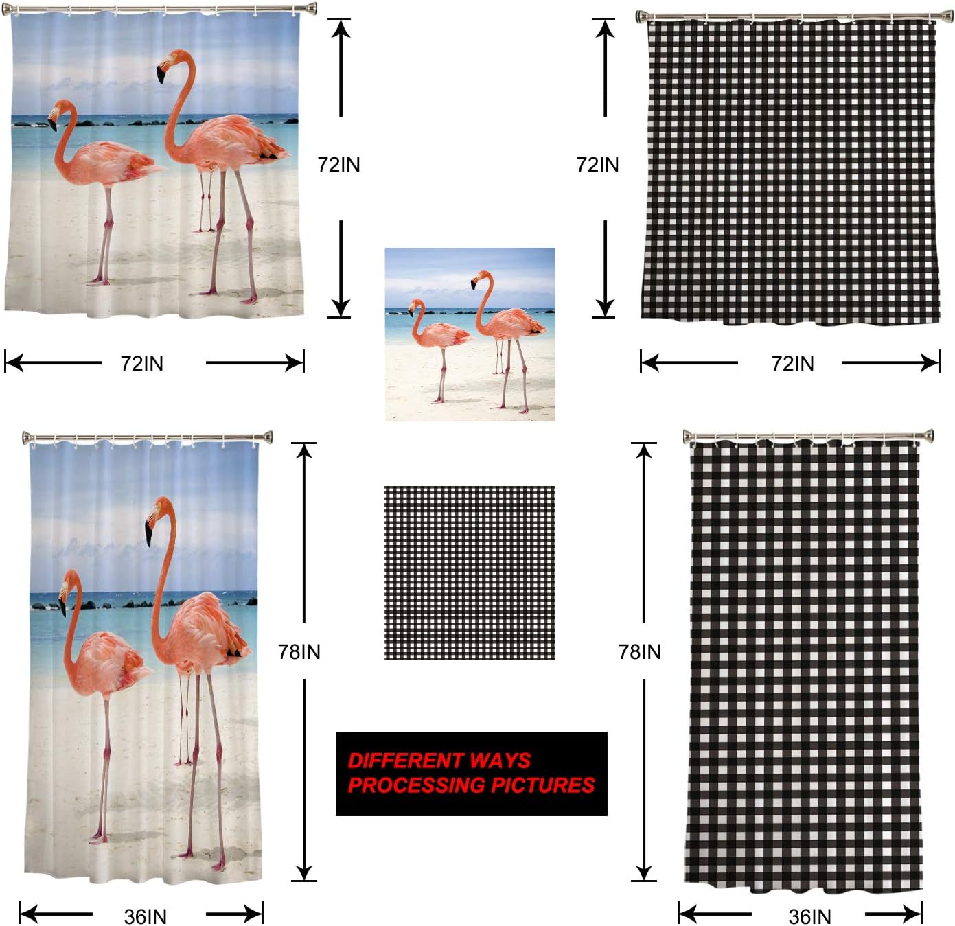 Birthday Theme Shower Curtains for Bathroom 60" x 72", Waterproof Fabric Shower Curtain with Hooks, Cute Cartoon Bathroom Decor Accessories, Polyester Shower Curtain Set