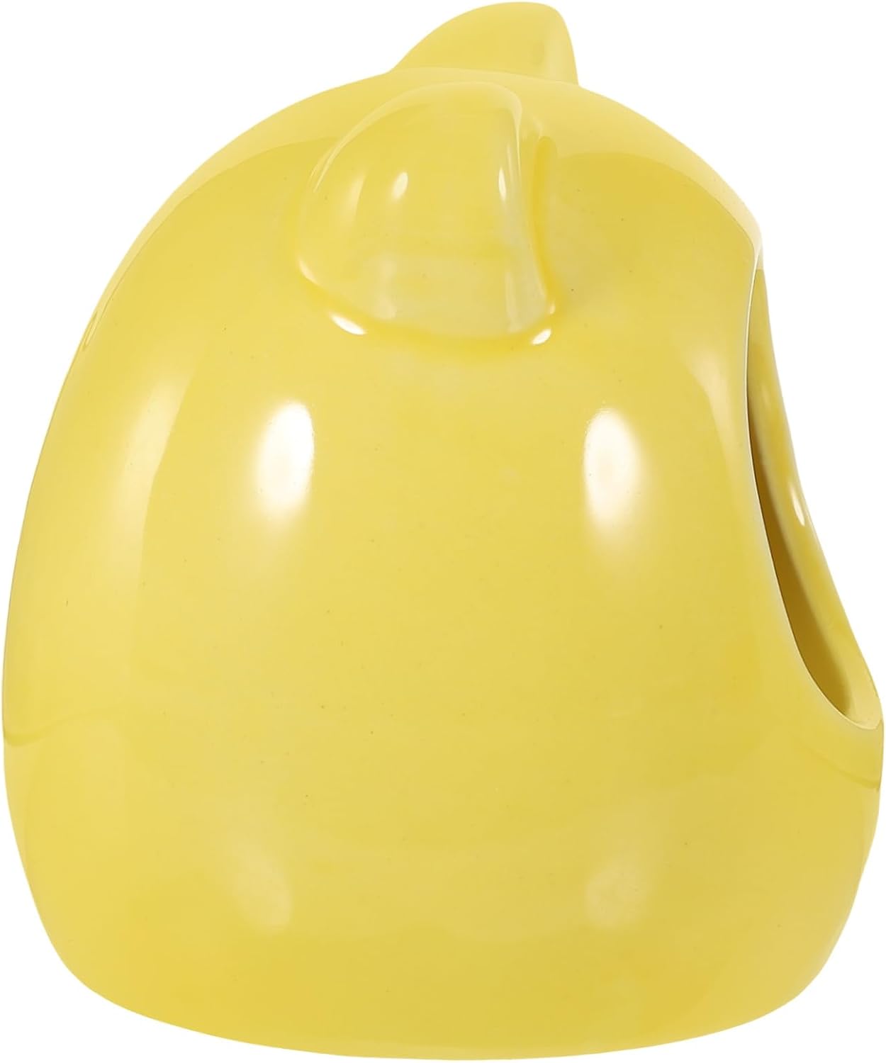 Ceramic Hamster Hideout House for Dwarf Hamsters Chinchillas Small Pets Decorative Sleeping Cave for Cage Accessories Yellow Small