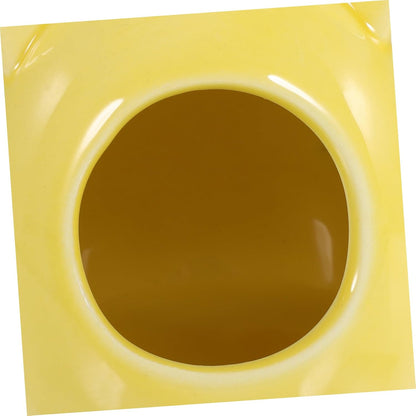 Ceramic Hamster Hideout House for Dwarf Hamsters Chinchillas Small Pets Decorative Sleeping Cave for Cage Accessories Yellow Small