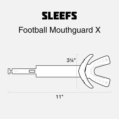 X Yellow Football Mouth Guard - Lip/Mouthguard with Helmet Strap - Lip/Teeth Protector Mouthpiece - Moldable - for Youth/Adults, Men & Women Mouth Guard, Maximum Air Flow, Lacrosse, All Sports