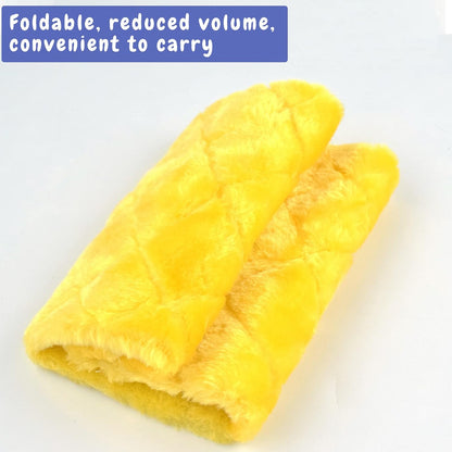 Pet Bird Nest Hammock Hanging Cave Cage Plush Snuggle Happy Hut Tent Bed, Yellow (Large (11.8:x 6.3"x 8.66"))