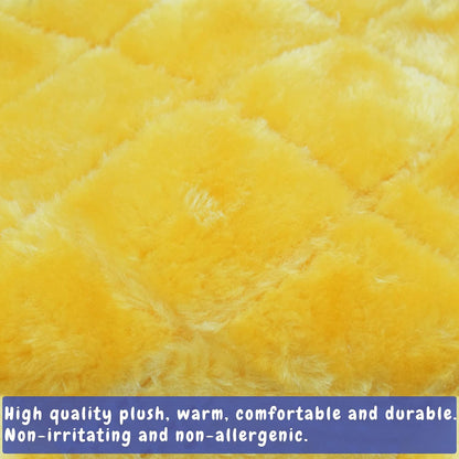 Pet Bird Nest Hammock Hanging Cave Cage Plush Snuggle Happy Hut Tent Bed, Yellow (Large (11.8:x 6.3"x 8.66"))