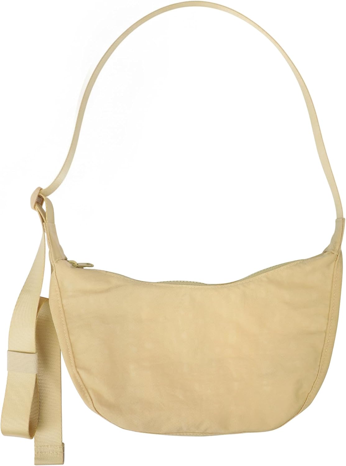 Medium Nylon Crossbody Crescent Bag: Slouchy Style Shoulder Casual with Adjustable Strap