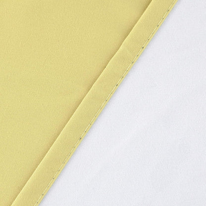 Diamond Home Linens 3 Piece 100% Blackout Lined Thermal Kitchen Window Treatment Curtain Tiers and Valance Set (36" Tiers & 14" Valance, Yellow)