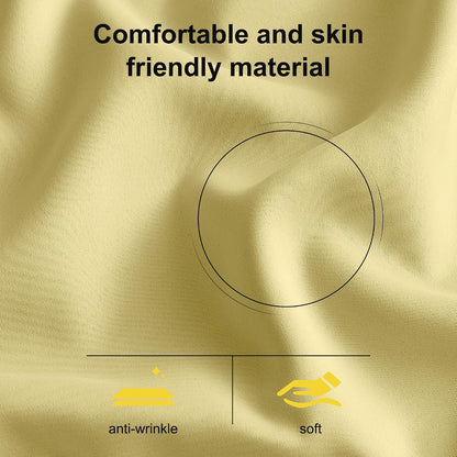 NICETOWN 100% Blackout Curtains for Patio Sliding Glass Door, Paler Yellow W52 x L84 Set of 2 Light Blocking & Soundproof Drapes,Rod Pocket Black Lined Window Treatment Panels