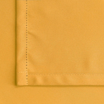 BGment Mustard Yellow Curtains for Bedroom - Thermal Insulated Blackout Room Darkening Curtains with Rod Pocket and Back Tab for Living Room, 2 Window Curtain Panels (42 x 63 Inch)
