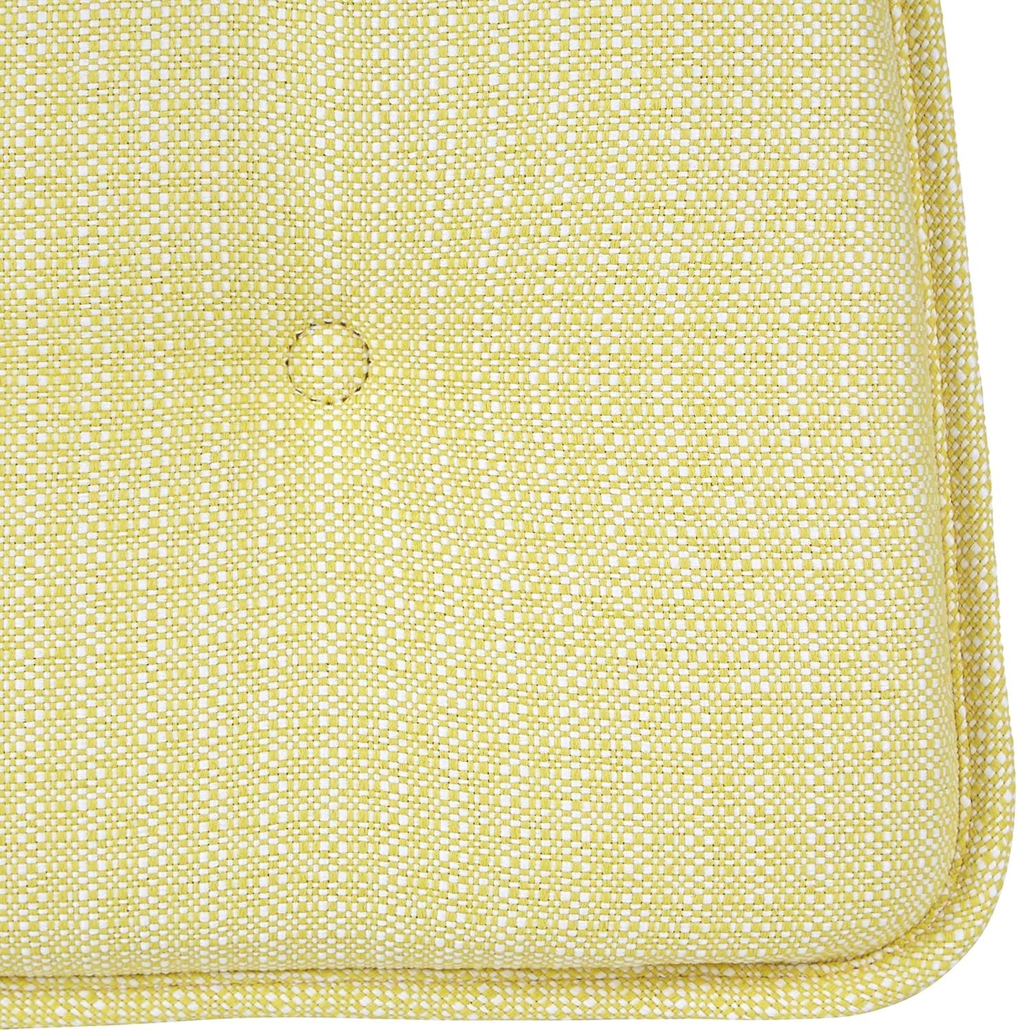 Klear Vu Omega Non-Slip Chair Cushions, Assembled in USA, U-Shaped Skid-Proof Seat Pads for Dining Room, Kitchen, Office, 15"x16" 6 Pack Solid Yellow 6 Count