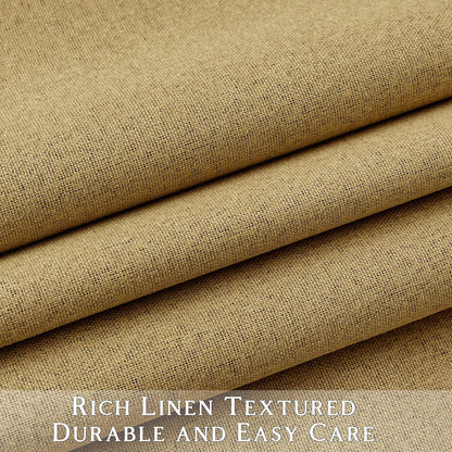 ChrisDowa 100% Blackout Mustard Yellow Solid Curtains 84 Inches Long 2 Panels for Bedroom Living Room,Farmhouse Room Darkening Thermal Insulated Soundproof Grommet Top Window Treatment Drapes,52x84