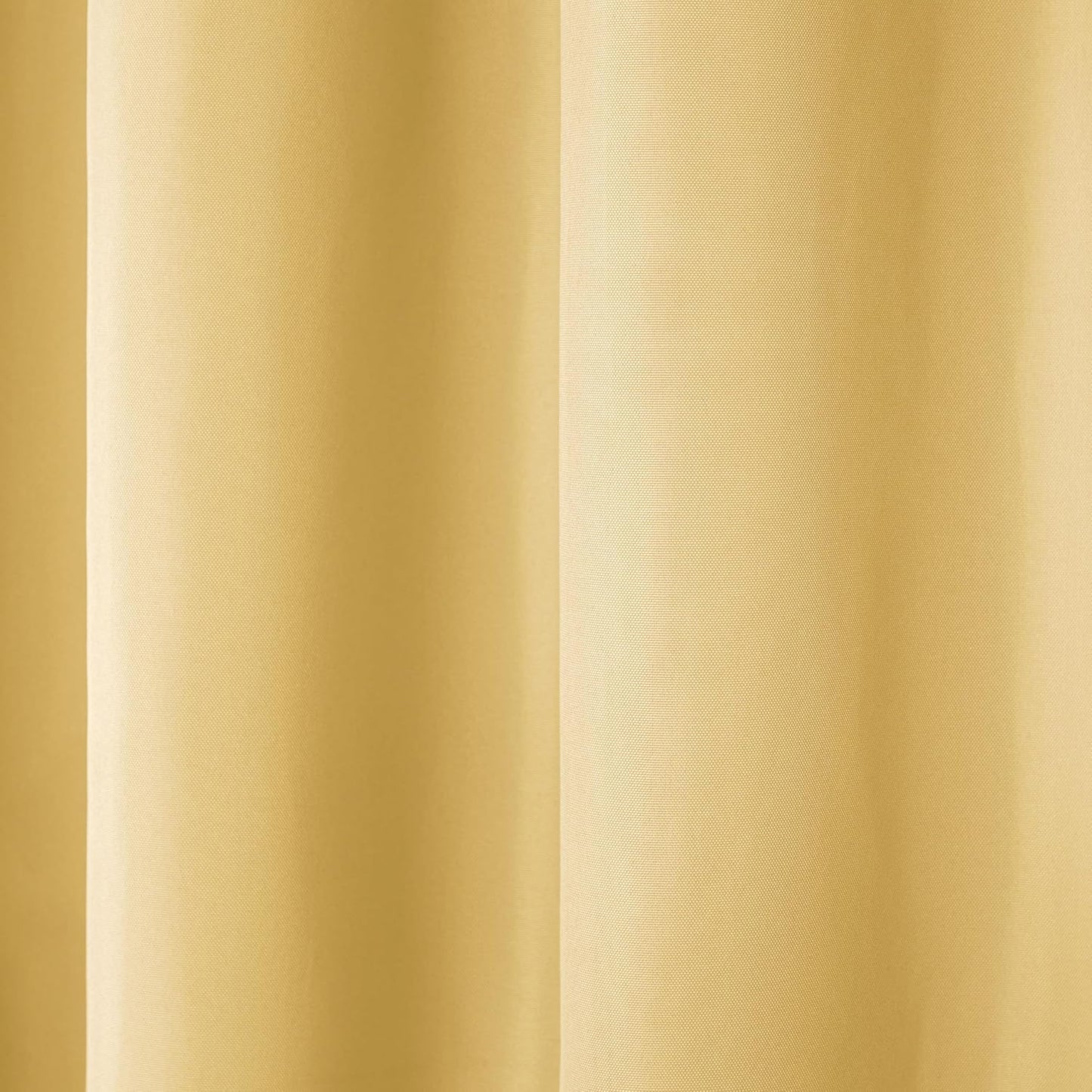 TOWN & COUNTRY BASICS Cabana Solid Heavyweight Indoor Outdoor Curtains, Light Filtering Opacity with Grommet Top, Water Repellent, 2-Pack Set, 54"x84", Sundress Yellow
