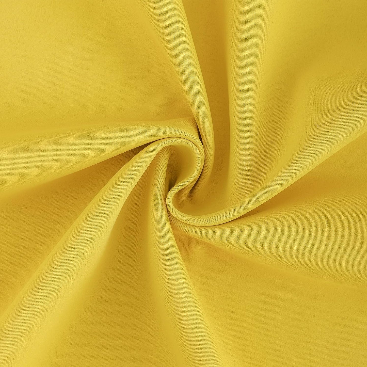 DONREN Yellow Pinch Pleated Blackout Curtains with Hooks - 96 inch Length Room Darkening Thermal Insulated Window Curtain Panels for Living Room Bedroom 2 Panel 40" Wx96 L