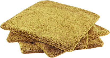 Home Soft Things Sherpa Pillow Shell 4 Piece Set, 20" x 20", Lemon Curry