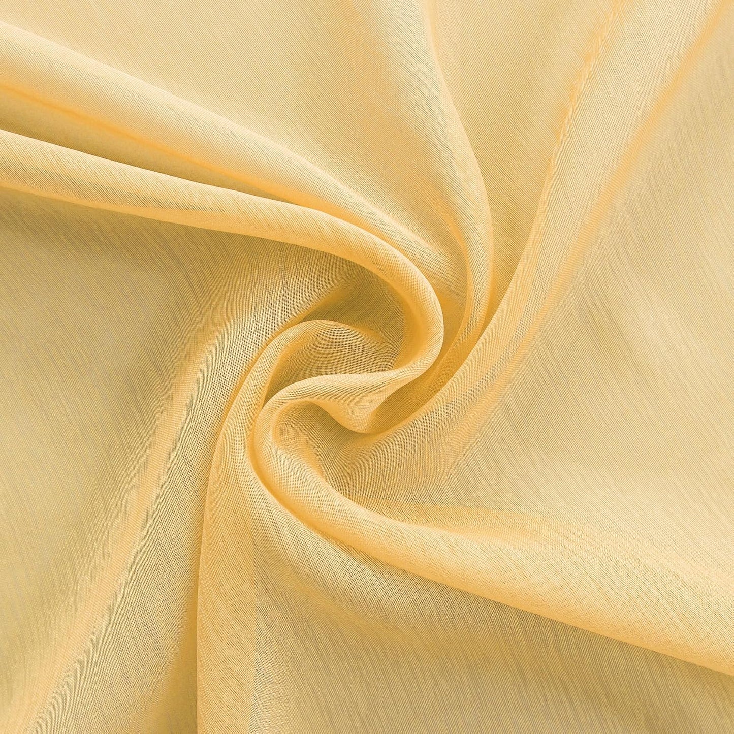 Mrs.Naturall Light Yellow Sheer Curtains 84 Inches Long, Pale Yellow Grommet Window Voile for Living Room Bedroom 2 Panels Set, Cortinas Amarillas para Sala