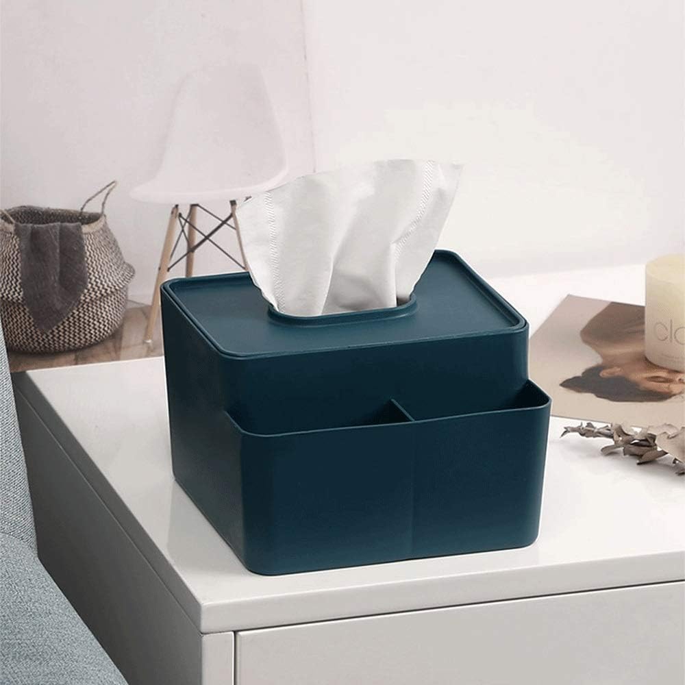 Tissue Box Holder Multifunctional Tissue Box Facial Holder Dispenser Removable for Dining Room, Kitchen, Bedroom, Dressing Table and Home Decoration(Blue, Red, Yellow(Yellow)