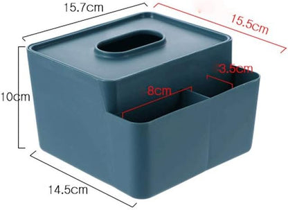 Tissue Box Holder Multifunctional Tissue Box Facial Holder Dispenser Removable for Dining Room, Kitchen, Bedroom, Dressing Table and Home Decoration(Blue, Red, Yellow(Yellow)