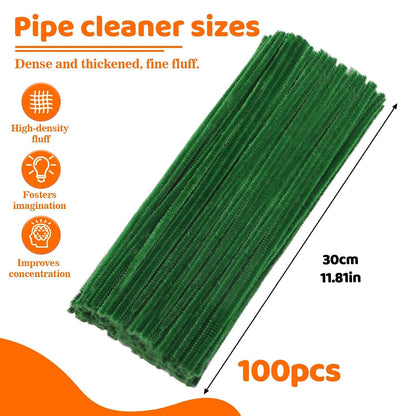 100 Pcs Pipe Cleaners Chenille Stem, Yellow Pipe Cleaners Craft | Pipe Cleaners Bulk, Fuzzy Sticks Craft Supplies for Creative Handmade DIY Art Gifts for Mom Craft Project