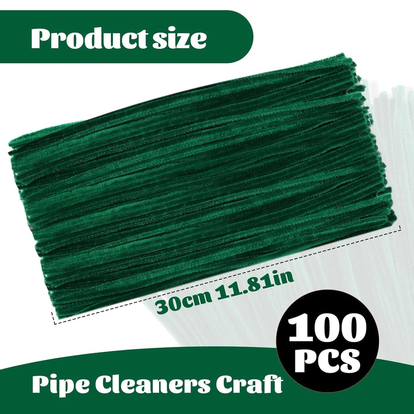 100 Pcs Pipe Cleaners Chenille Stem, Yellow Pipe Cleaners Craft | Pipe Cleaners Bulk, Fuzzy Sticks Craft Supplies for Creative Handmade DIY Art Gifts for Mom Craft Project