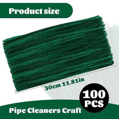 100 Pcs Pipe Cleaners Chenille Stem, Yellow Pipe Cleaners Craft | Pipe Cleaners Bulk, Fuzzy Sticks Craft Supplies for Creative Handmade DIY Art Gifts for Mom Craft Project
