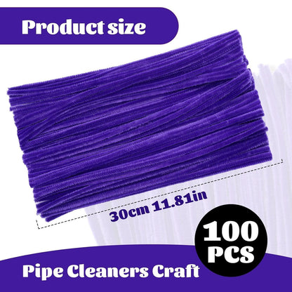 100 Pcs Pipe Cleaners Chenille Stem, Yellow Pipe Cleaners Craft | Pipe Cleaners Bulk, Fuzzy Sticks Craft Supplies for Creative Handmade DIY Art Gifts for Mom Craft Project