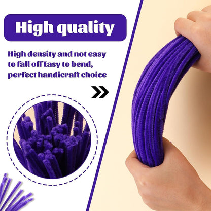 100 Pcs Pipe Cleaners Chenille Stem, Yellow Pipe Cleaners Craft | Pipe Cleaners Bulk, Fuzzy Sticks Craft Supplies for Creative Handmade DIY Art Gifts for Mom Craft Project