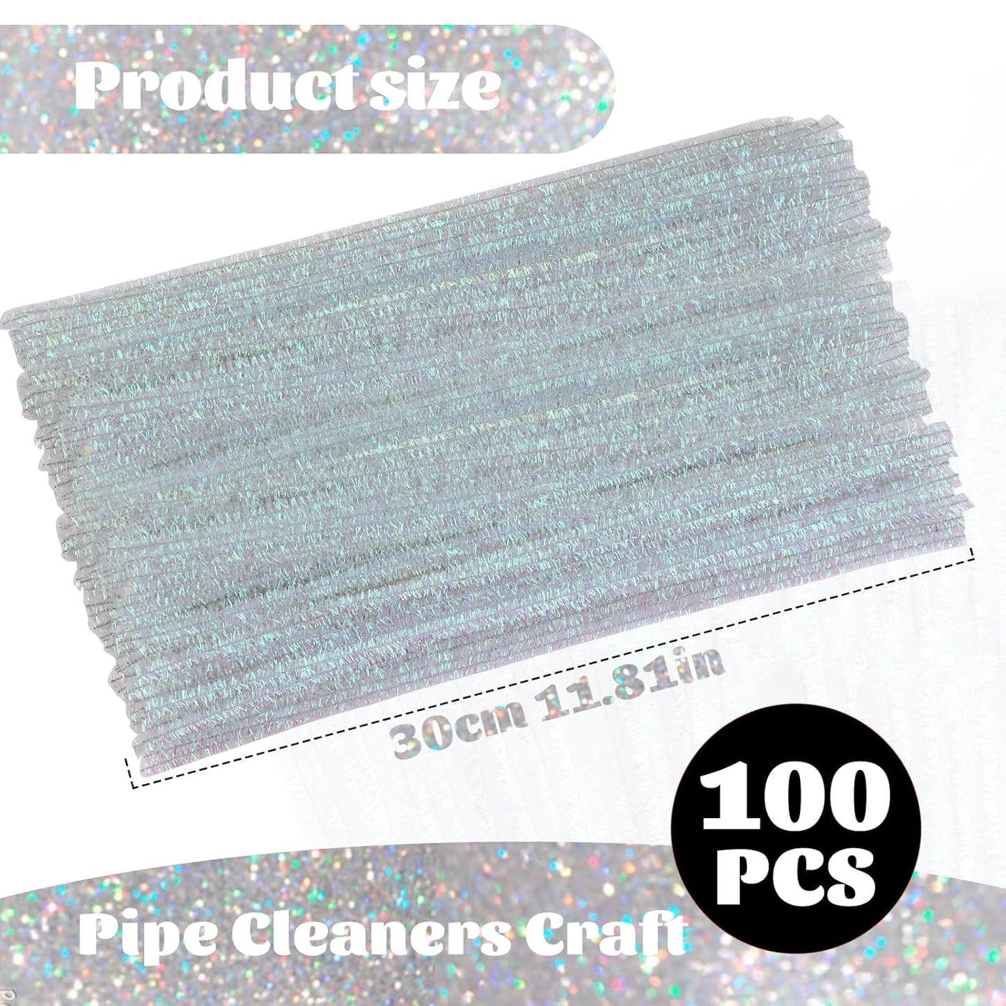 100 Pcs Pipe Cleaners Chenille Stem, Yellow Pipe Cleaners Craft | Pipe Cleaners Bulk, Fuzzy Sticks Craft Supplies for Creative Handmade DIY Art Gifts for Mom Craft Project