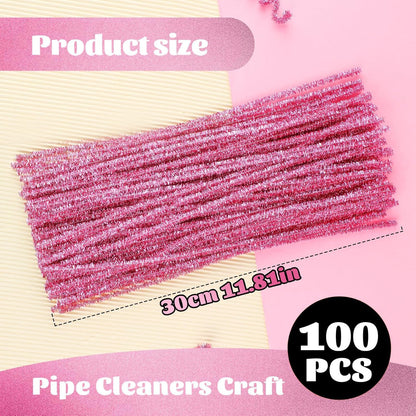 100 Pcs Pipe Cleaners Chenille Stem, Yellow Pipe Cleaners Craft | Pipe Cleaners Bulk, Fuzzy Sticks Craft Supplies for Creative Handmade DIY Art Gifts for Mom Craft Project