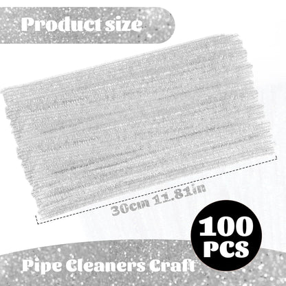100 Pcs Pipe Cleaners Chenille Stem, Yellow Pipe Cleaners Craft | Pipe Cleaners Bulk, Fuzzy Sticks Craft Supplies for Creative Handmade DIY Art Gifts for Mom Craft Project