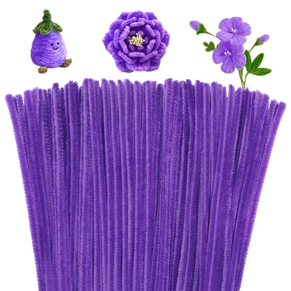100 Pcs Pipe Cleaners Chenille Stem, Yellow Pipe Cleaners Craft | Pipe Cleaners Bulk, Fuzzy Sticks Craft Supplies for Creative Handmade DIY Art Gifts for Mom Craft Project