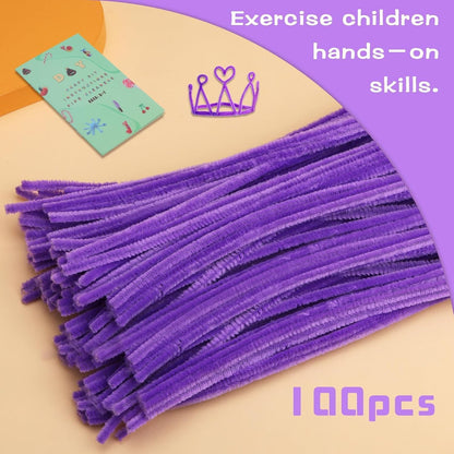 100 Pcs Pipe Cleaners Chenille Stem, Yellow Pipe Cleaners Craft | Pipe Cleaners Bulk, Fuzzy Sticks Craft Supplies for Creative Handmade DIY Art Gifts for Mom Craft Project