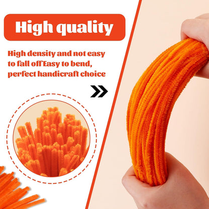 100 Pcs Pipe Cleaners Chenille Stem, Yellow Pipe Cleaners Craft | Pipe Cleaners Bulk, Fuzzy Sticks Craft Supplies for Creative Handmade DIY Art Gifts for Mom Craft Project